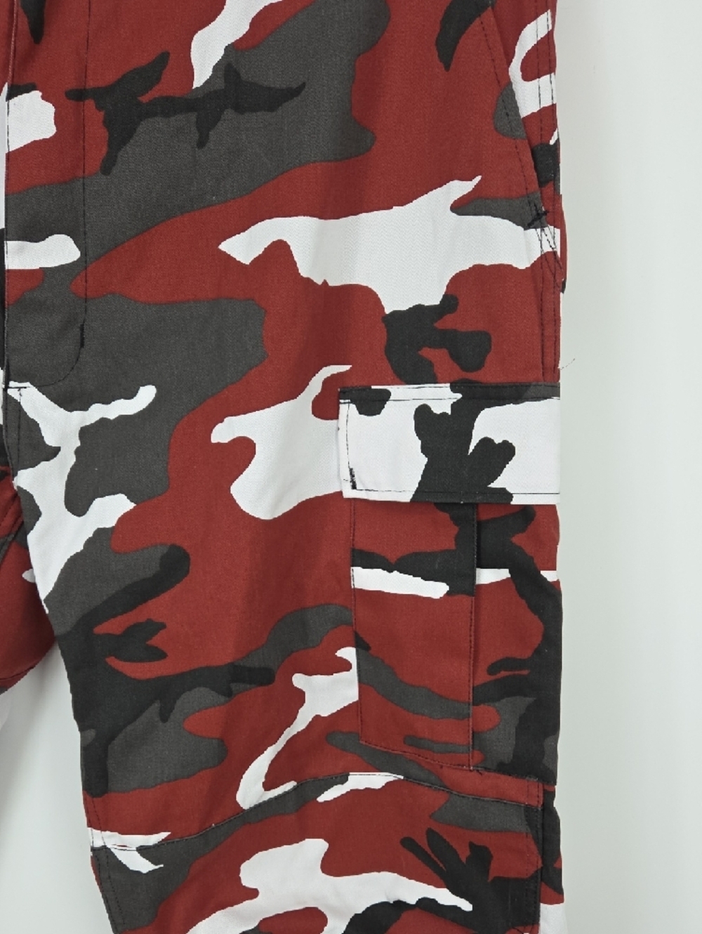Red Camo Cargo Pants for Men — Utility Style - Picture 8 of 16
